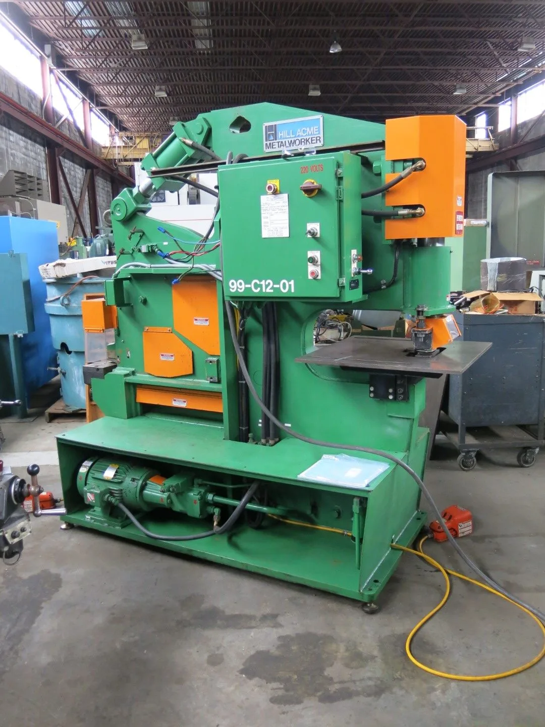 Hill-Acme Model 6A Hydraulic Ironworker 105 Ton Punching