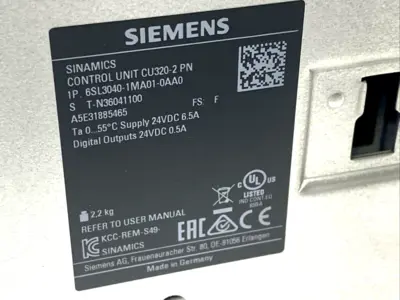 USED SIEMENS CU320-2, 6SL3040-1MA01-0AA0