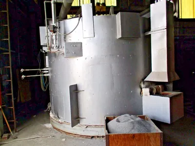 60" diameter x 72" H Annealing Furnace, gas-fired, hydrogen gas, 2150°F, complete w/control