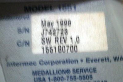 USED INTERMEC TECHNOLOGIES INTERMEC TECHNOLOGIES SABRE 1551
