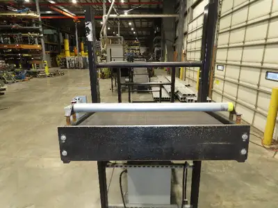 TGW CRUZ Incline Slider Bed 34" Belt Conveyor Variable Speed Drive 460V 17' 8"L