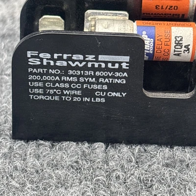 Used Ferraz Shawmut 30313R Fuse Accessories California US | Davliegogo LLC #1706195