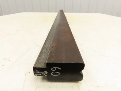 Press Brake Die 60-1/2" Long 90° V 3/8" W 3/16" D 1-3/4" H 1/2" Tang