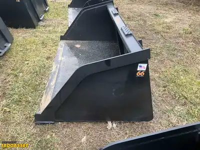 New Tomahawk 66” snow/mulch skid steer bucket, welded on high carbon cutting edge, skid steer...