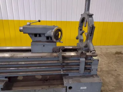 32" X 168" SUMMIT GAP BED ENGINE LATHE. STOCK # 0661425
