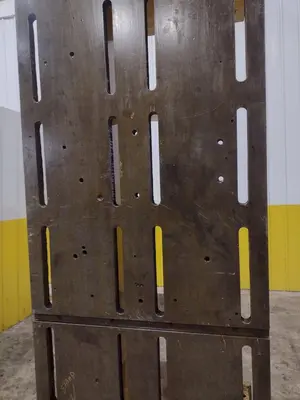 96" H X 36" W X 36" D PRECISION HIGH HEAVY DUTY SLOTTED ANGLE PLATE: STOCK #23015