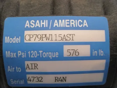 NEW ASHAI AMERICA 07B64625G BUTTERFLY VALVE WITH ACTUATOR CP79PW115AST