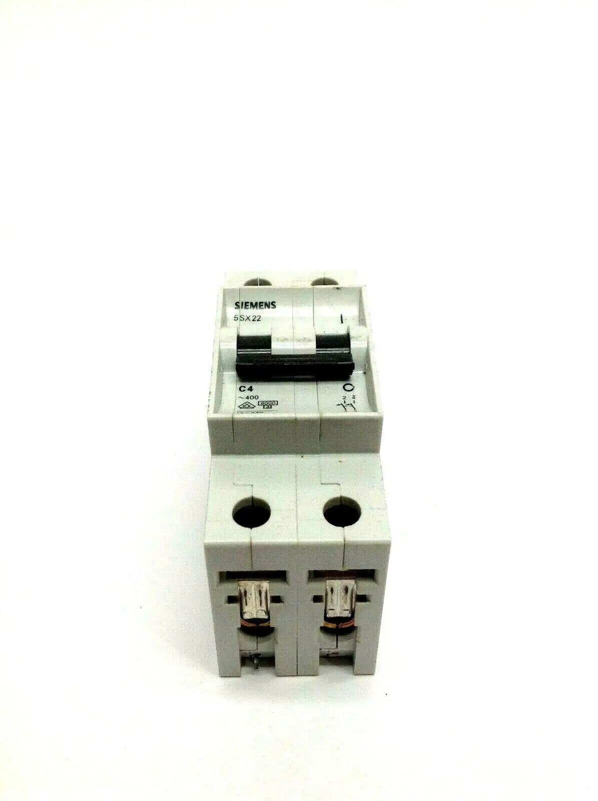 USED SIEMENS 2 POLE DIN RAIL CIRCUIT BREAKER 480 VAC