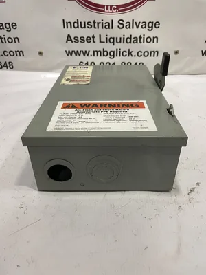 Eaton Cutler-Hammer DG322NGB 60A 3 Pole Safety Disconnect Switch 120V 240V