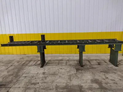 180" LONG X 19" WIDE X 39" ROLLER CONVEYOR: STOCK #21841