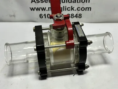 USED O-I/SCHOTT DURAN – A REPUTABLE MANUFACTURER KNOWN FOR QUALITY VALVES. 6076-11 – SPECIFIC MODEL DESIGNATION FOR EASY IDENTIFICATION.