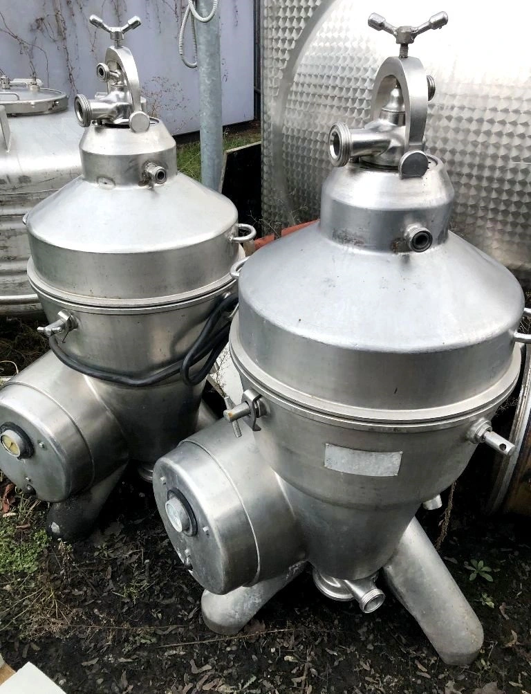 (2) Alfa-Laval clone 3191M milk separators, 316SS.