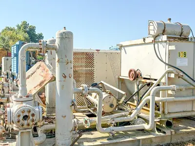 Used KNIGHT KOA-2 4-3/4" SINGLE STAGE HORIZONTAL AIR BOOSTER COMPRESSOR High Pressure Air Compressors Pennsylvania US | East West Machinery & Drilling #1417200