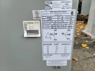 Used REX MANUFACTURING BA45MM/Z Transformers British Columbia CA | Lenmark #264774