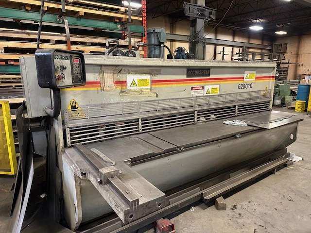 Accurshear 625010 Hydraulic Power Squaring Shear .25″ x 10′