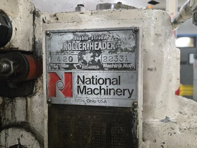 1954 National Machinery .420" Double Stroke Roller Header, Ser. 22331; Cutoff Diameter: .420",