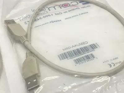 CSMUAA-05M | L-Com  USB Cable USB A - USB A 0.5m LOT OF 2 - New