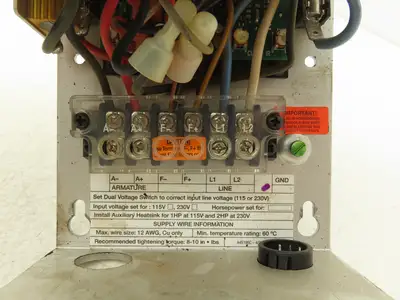 Baldor ABB BC140-FBR DC Motor Speed Control Drive 115/230V Input  8 ADC Output