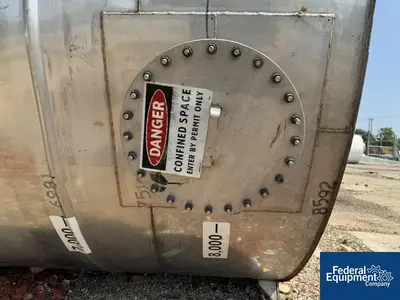 USED Keller Sales & Engineering Inc. 8,559 Gal Keller Storage Tank, 304 S/S