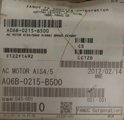 NEW FANUC A06B-0215-B500 SERVO MOTOR A06B0215B500