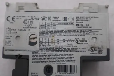 ABB MS132-1.0 - 1SAM350000R1005 - Manual Motor Starter STOCK H1124A