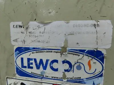 Lewco 21"x 18' Slider Bed 18" Belt Conveyor .5Hp 460V 3PH Center Drive 64 FPM