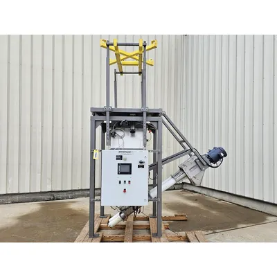 Used Spiroflow Bulk Bag Discharger Loss in Weight Batching System w/Flex Screws