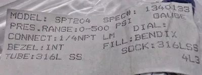 NEW SPAN INSTRUMENTS SPT-204 TRANSDUCER SPT204