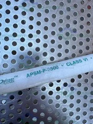 USED ADVANTA PURE APSM-P-0500 55" SILICONE HOSE W/ 1/2 " SANITARY FITTING
