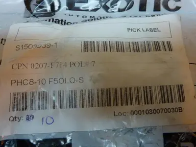 NEW PARKER PHC8-10 F50L0-S