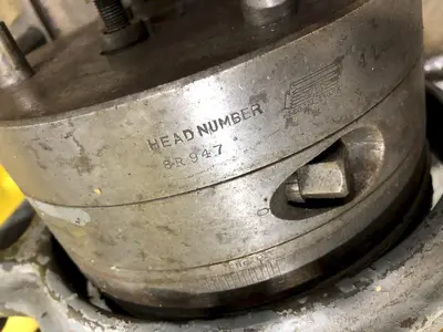 1" LANDIS SINGLE SPINDLE THREADER W/ 8R HEAD: STOCK #19071