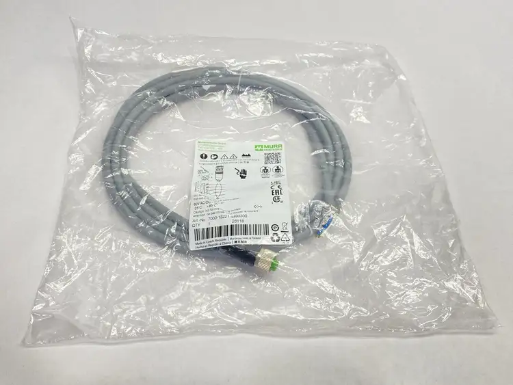 New | in-Stock MURR ELEKTRONIK SINGLE ENDED CORDSET FEMALE M12 5-PIN 3M Cable & Wire | Maverick Industrial Sales #1104668
