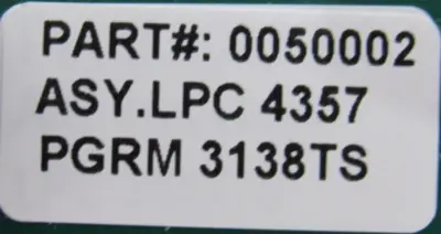 NEW LABEL-AIRE 0050002 PROCESSOR BOARD PGRM 3138TC LPC4357