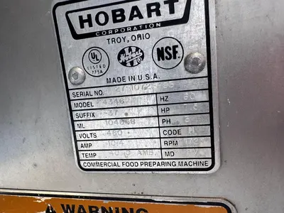 Used HOBART 4346 Meat Processing Equipment California US | Machinery & Equipment #1300300