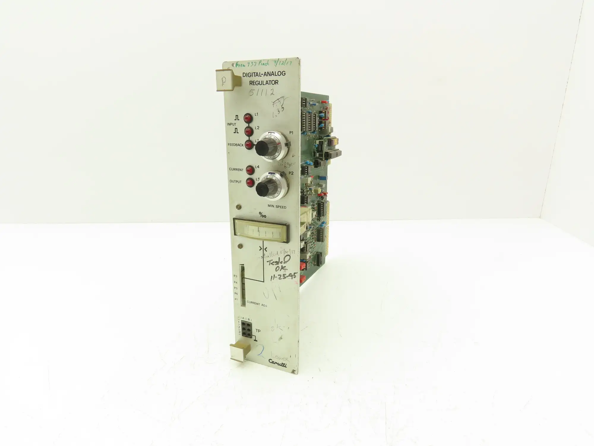 Cerutti 28834 Digital Analog Manual Regulator