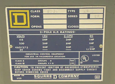 NEW SQUARE D 9036-AR-5 FLOAT SWITCH 9036AR5