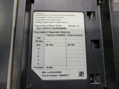 USED ALLEN-BRADLEY 20G11ND027AA0NNNNN