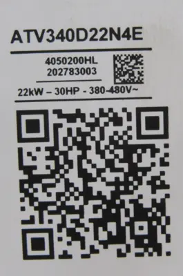 NEW SCHNEIDER ELECTRIC ATV340D22N4E ALIVAR 340 DRIVE 30HP
