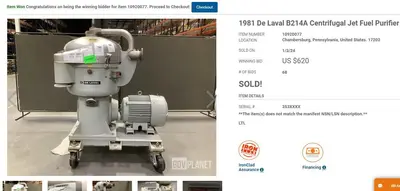 USED DE LAVAL B214A