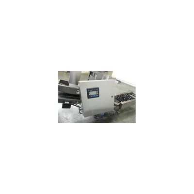Used 8" wide Incline Belt Incline Conveyor w/ Bag Flattening