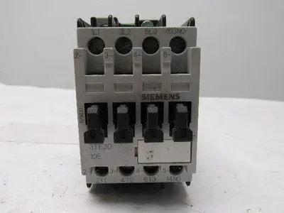 Siemens 3TF30 10E 3TF3010-0B Contactor 24VDC Coil 4 Pole