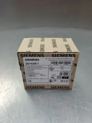 USED Siemens 5SY4308-7 (C8 3P) MINITURE CIRCUIT BREAKER, 400V