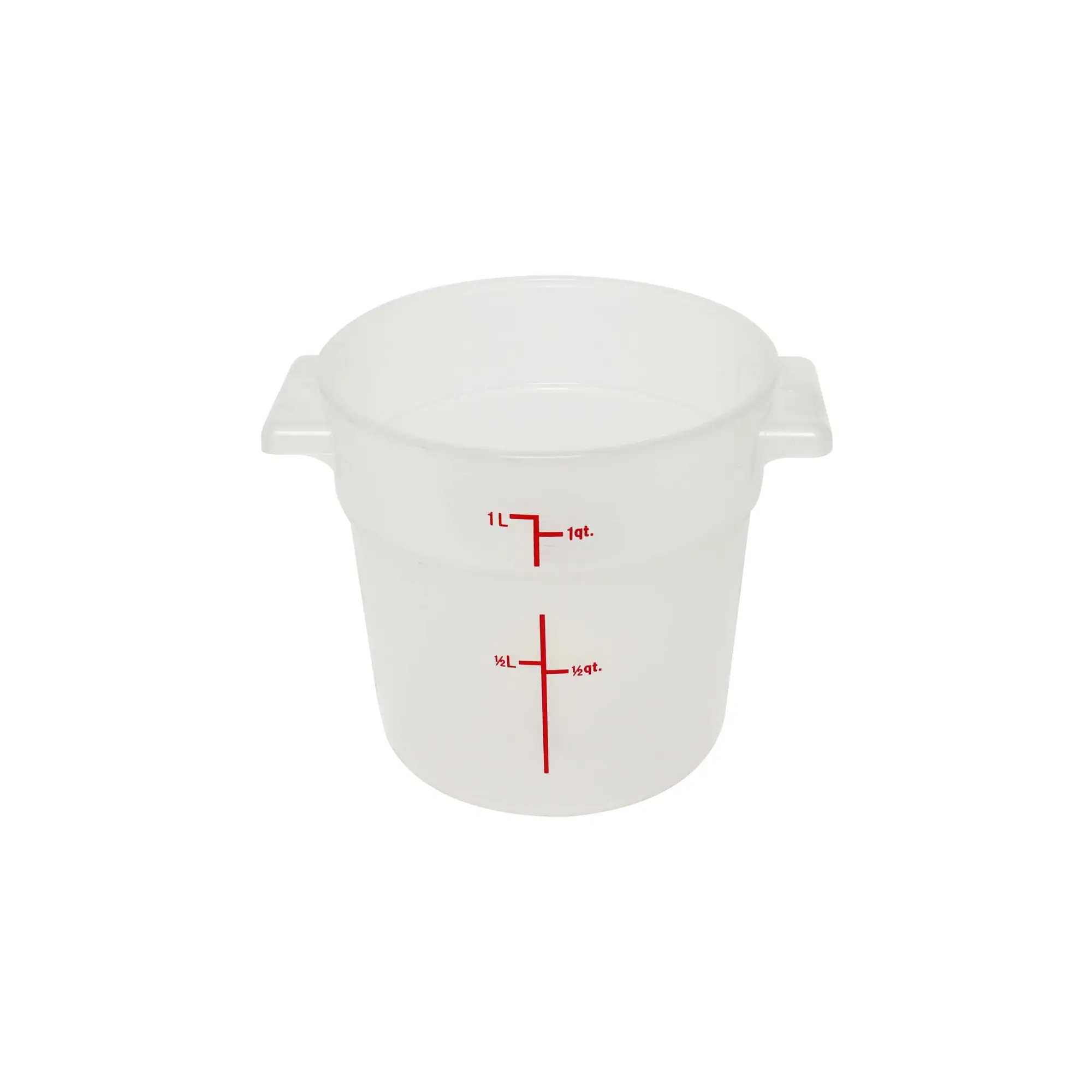 Thunder Group PLRFT301TL 1 qt Round Food Storage Container - Polypropylene, Translucent - 6, (each)