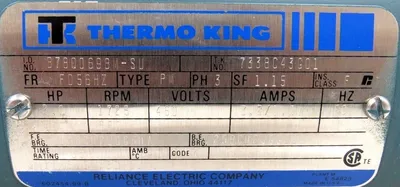 NEW RELIANCE ELECTRIC B78Q0698M-SU MOTOR 2HP 1725 RPM 3 PHASE 460V B78Q0698MSU