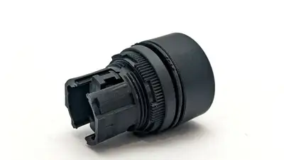 Round Black Momentary Push Button 22mm - Used