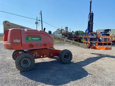 Used 2005 JLG 400S 4WD DIESEL TELESCOPIC BOOM LIFT Telescopic Boom Lifts Pennsylvania US | East West Machinery & Drilling #1417517