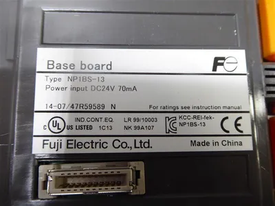 Fuji Electric NP1BS-13 MICREX-SX 13 Slot Base Board Module Used