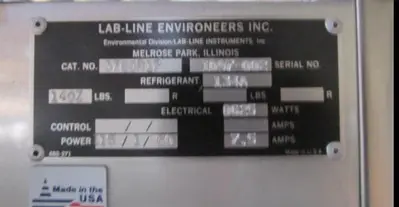 Lab, Refrigerator, Freezer, Labline, 25" x 24" x 52", (2) #C738137