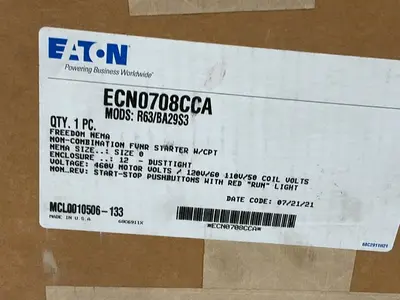 New | in-Stock EATON ECN0708CCA Starters Ohio US | HGR 24 #1278521