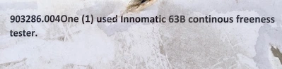 USED Innomatic 63B